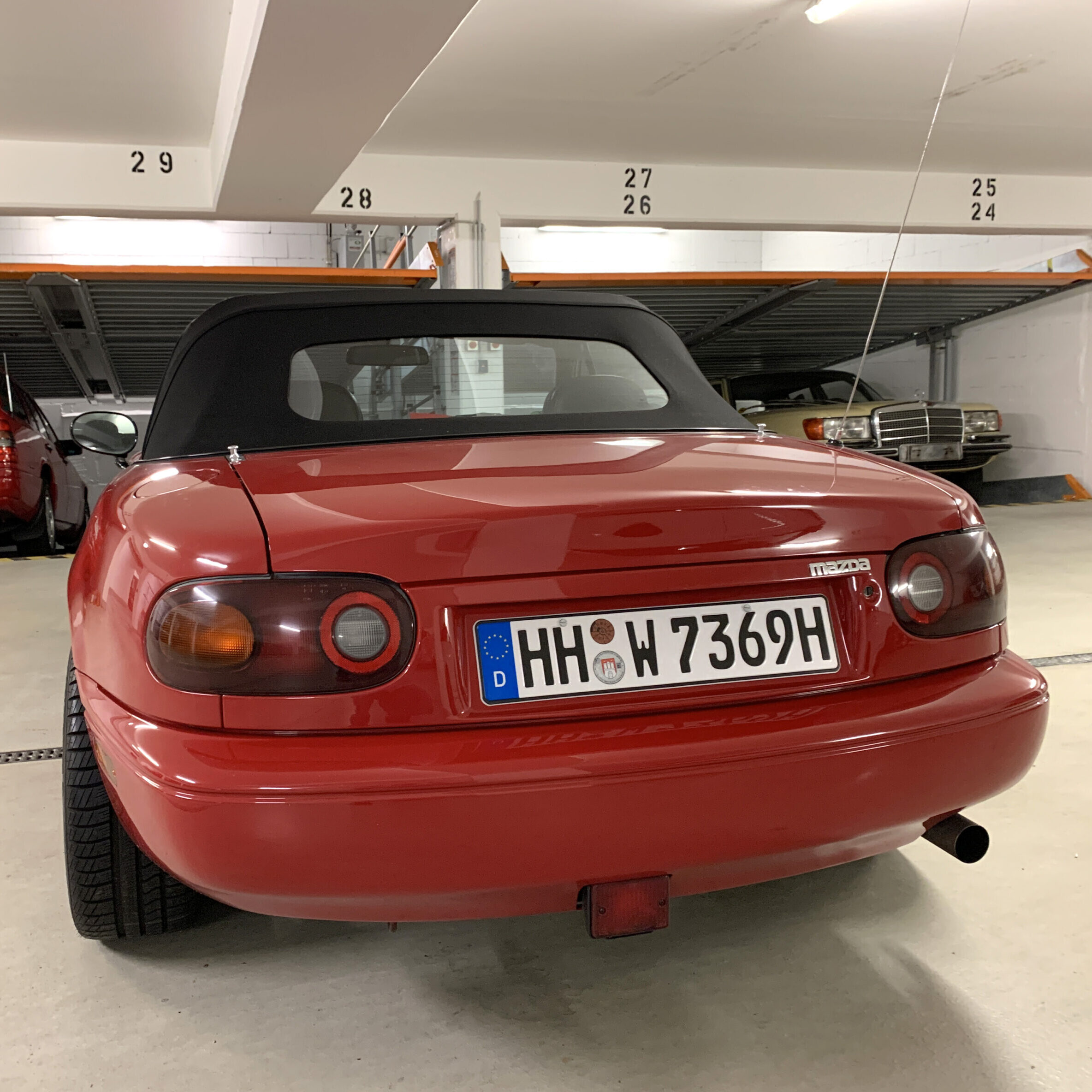 MX-5 NA Heck H-Kennzeichen
